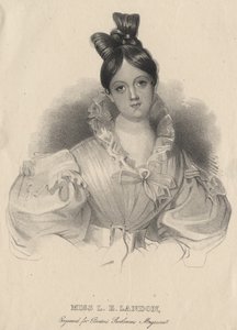 Mlle L.E. Landon, lithographie par J.T. Bowen, gravée pour Burton